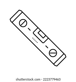 Level Tool Repair Line Icon Vector. Level Tool Repair Sign. Isolated Contour Symbol Black Illustration