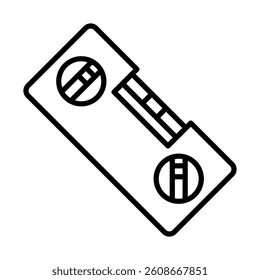 Level Tool Vector Line Icon Design