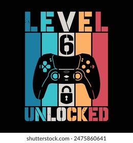 Level unlocked T shirt Design