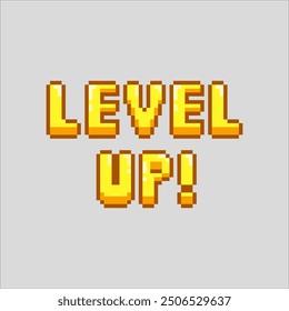 Level up, video game lyrics pixel art