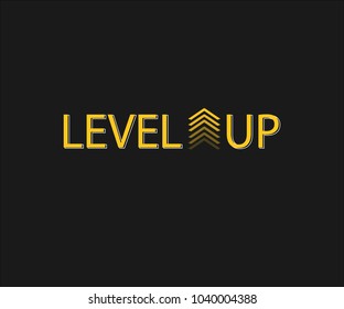 Level up vector. 