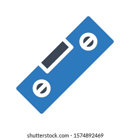 level vector glyph color icon 