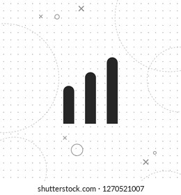 Level, volume vector best flat icon on texture background , EPS 10