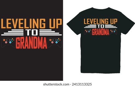 leveling up to grandma.with patches for t-shirts and other uses