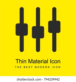 Levels bright yellow material minimal icon or logo design