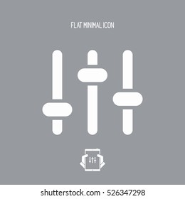 Levels control - Vector flat minimal icon