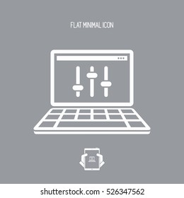 Levels control - Vector flat minimal icon