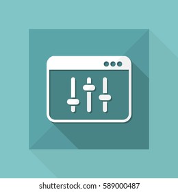 Levels control - Vector flat minimal icon