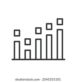 Levels, icon in line design. Levels, hierarchy, steps, stages, structure, progression, rank on white background vector. Levels editable stroke icon