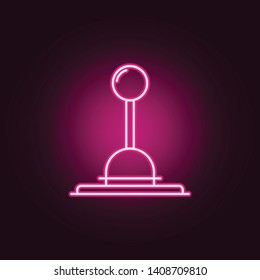 lever arm neon icon. Elements of web set. Simple icon for websites, web design, mobile app, info graphics