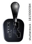 Lever for automatic gearbox. Car gearbox, transmission repair in service center. Vector in realistic style