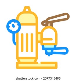 lever coffee maker color icon vector. lever coffee maker sign. isolated symbol illustration