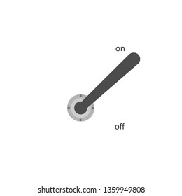 Lever control vector graphics