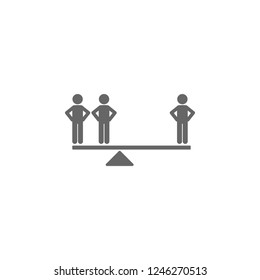 lever diagram icon. Simple glyph vector of charts and diagrams set for UI and UX, website or mobile application