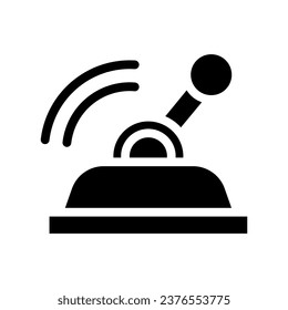 lever glyph icon illustration vector graphic. Simple element illustration vector graphic, suitable for app, websites, and presentations isolated on white background
