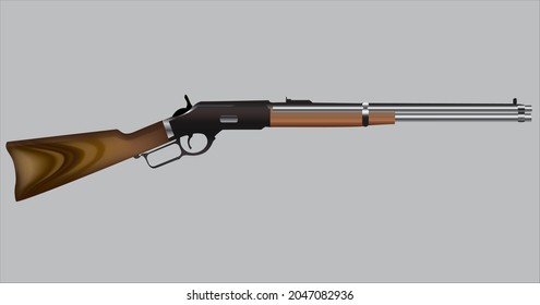 Vektorgrafik-Gewebegewehr mit Hebellgewehr