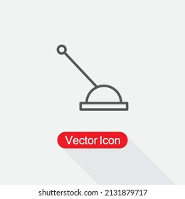 Lever Icon, Arm Lever Icon Vector Illustration Eps10