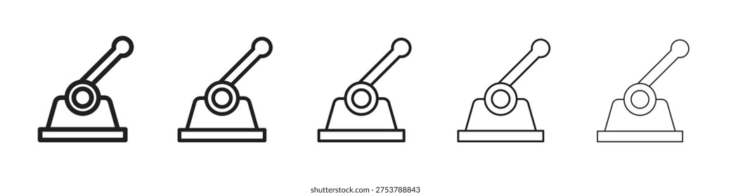 Icono de palanca con trazo editable eps 10 Ilustración vectorial. Dibujo de esquema.