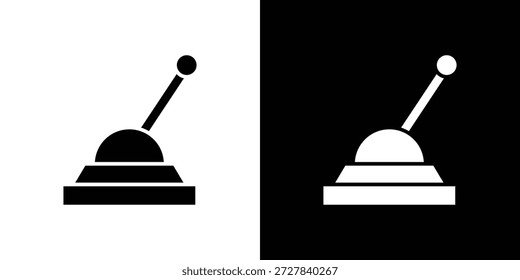Icono de palanca Ilustración vectorial plana. Símbolos negros simples