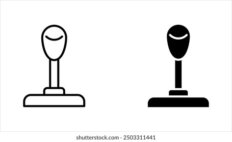 Lever icon set, vector illustration on white background
