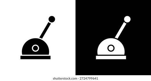 Conjunto de diseño de ilustración plana de Vector de silueta de icono de palanca.
