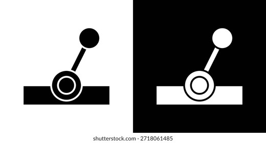 Icono de palanca. Pictograma simple de alta calidad. Estilo sólido moderno