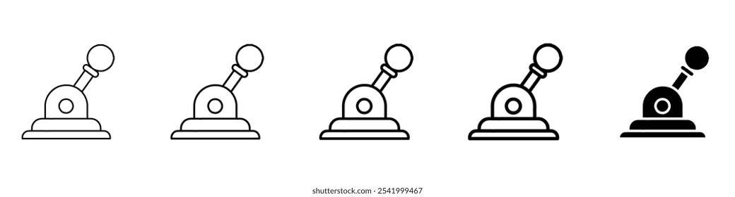 ícone de alavanca Ilustração de contorno simples