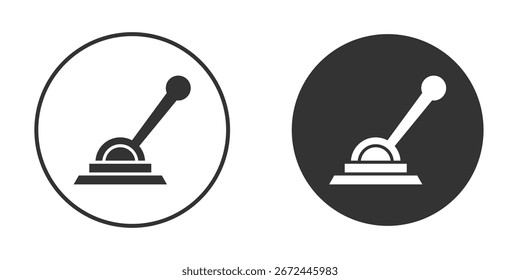 Clipart de Vector de icono de palanca en colores negros. adecuado para trabajo gráfico