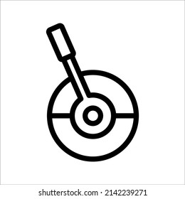 Lever icon vector isolated on white background, Lever transparent sign , sign and symbols in thin linear outline style