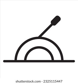 Lever icon vector isolated on white background, Lever transparent sign , sign and symbols in thin linear outline style