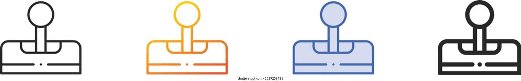 lever icon.Thin Linear, Gradient, Blue Stroke and bold Style Design Isolated On White Background