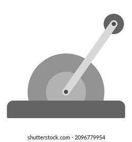aumento de la velocidad de la palanca de cambios, ilustración del vector de clipart plana