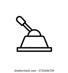 Lever, manufacturing icon. Simple line, outline vector elements of production icons for ui and ux, website or mobile application