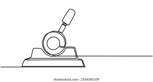 Lever Outline Icon, Vector illustration, Lever icon set, vector illustration on white background, Continuous one line drawing, Lever icon isolated on white background, lever icon Simple outline.