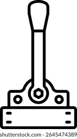 Icono de Vector de palanca. Se puede utilizar para aplicaciones de impresión, móviles y de Web.