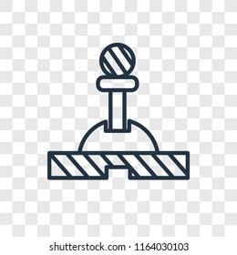 Lever vector icon isolated on transparent background, Lever logo concept