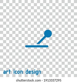 lever vector icon on an abstract background