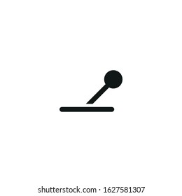 lever vector icon on white background
