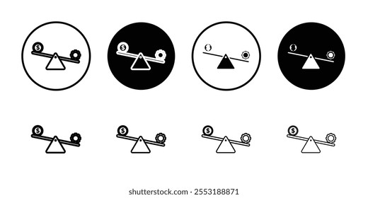 Ícone de alavancagem Ilustração de design artístico