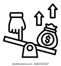Aproveitar a ilustração do vetor de linha de ícone