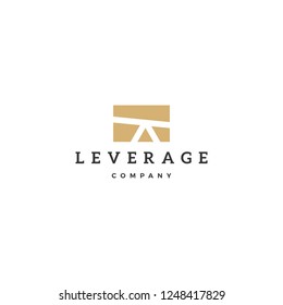 leverage logo vector icon