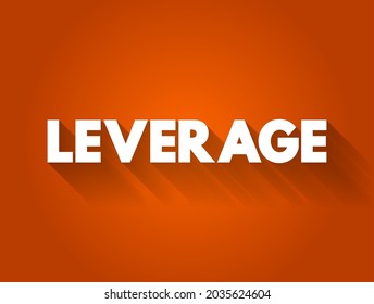 Leverage text quote, business concept background