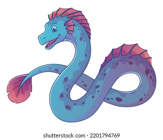 Leviathan Cartoon - Mythology Illustration