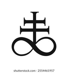 Leviathan cross sign icon. Sulfur Icon. Can be used for mobile, infographic, website or app