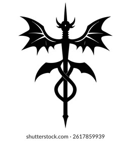 leviathan cross vector isolated on white background