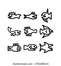 Leviathan icon or logo isolated sign symbol vector illustration - Collection of high quality black style vector icons
