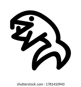 Leviathan icon or logo isolated sign symbol vector illustration - high quality black style vector icons
