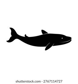 Leviathan silhouette vector art Illustration