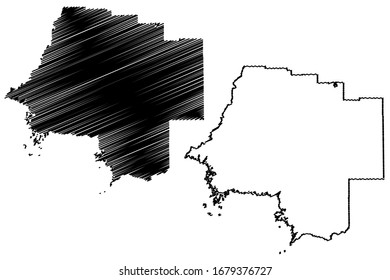 Levy County, Florida (U.S. county, United States of America, USA, U.S., US) map vector illustration, scribble sketch Levy map