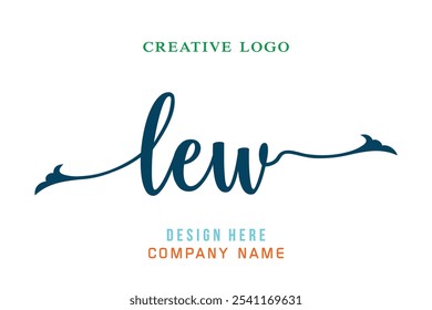 LEW  lettering logo is simple, easy to understand and authoritative